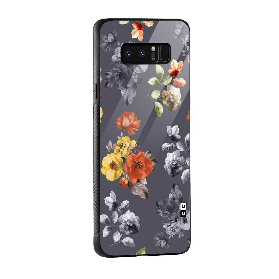 Beauty Art Bloom Glass Back Case for Galaxy Note 8