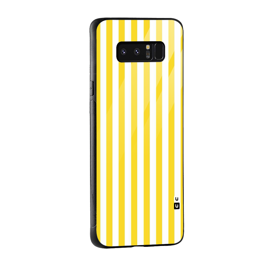 Beauty Color Stripes Glass Back Case for Galaxy Note 8