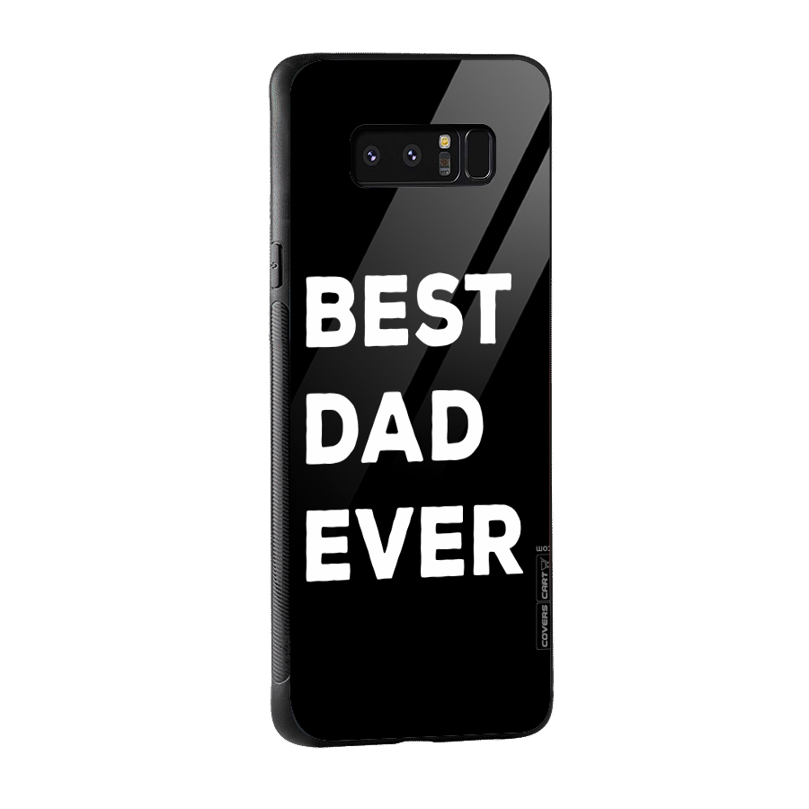 Best Dad Ever Glass Back Case for Galaxy Note 8
