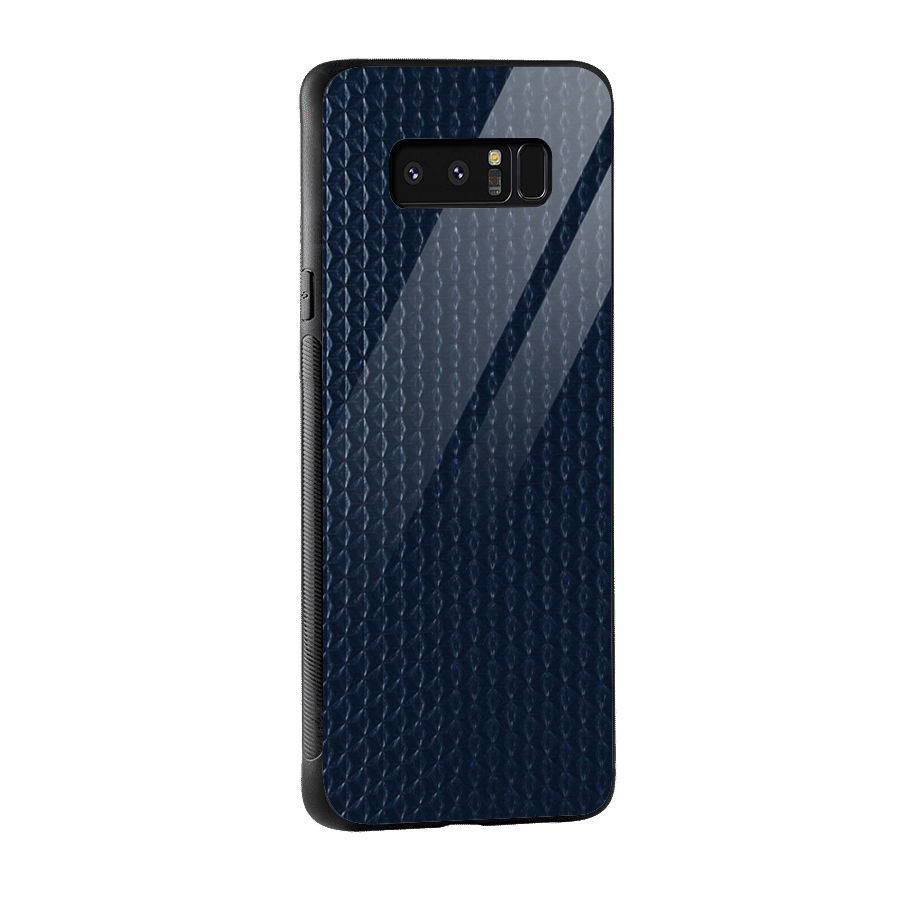 Blue-Pattern Glass Back Case for Galaxy Note 8