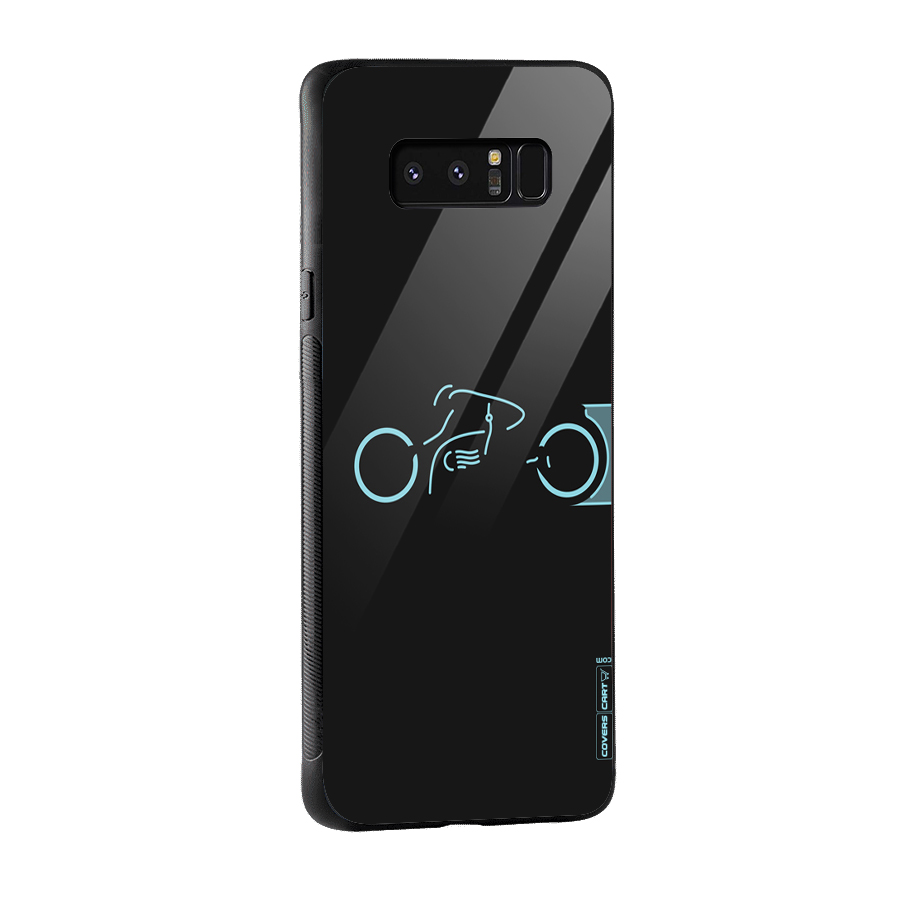 Blue Ride Glass Back Case for Galaxy Note 8