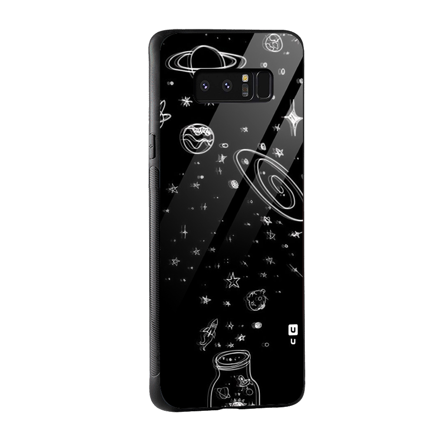 Bottle Of Stars Glass Back Case for Galaxy Note 8
