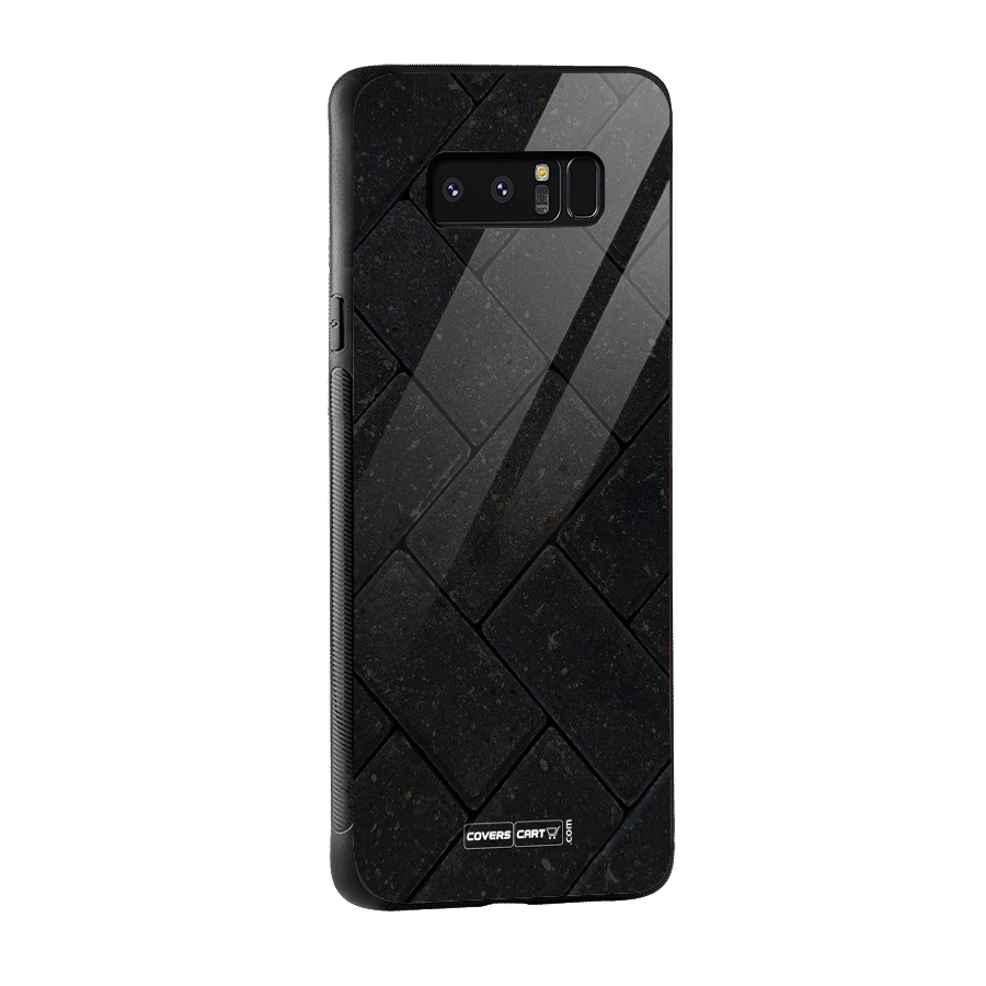Bricks Pattern Glass Back Case for Galaxy Note 8