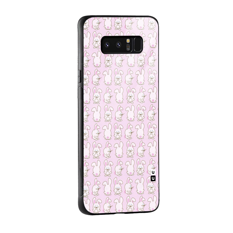 Bunny Cute Glass Back Case for Galaxy Note 8