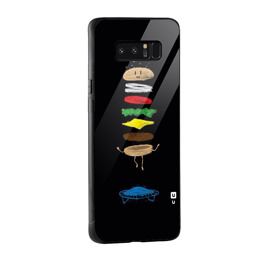 Burger Jump Glass Back Case for Galaxy Note 8