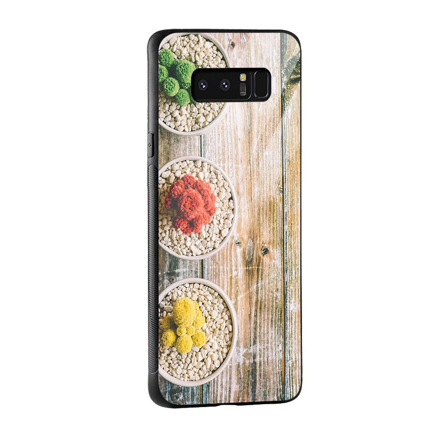 Cacti Decor Glass Back Case for Galaxy Note 8
