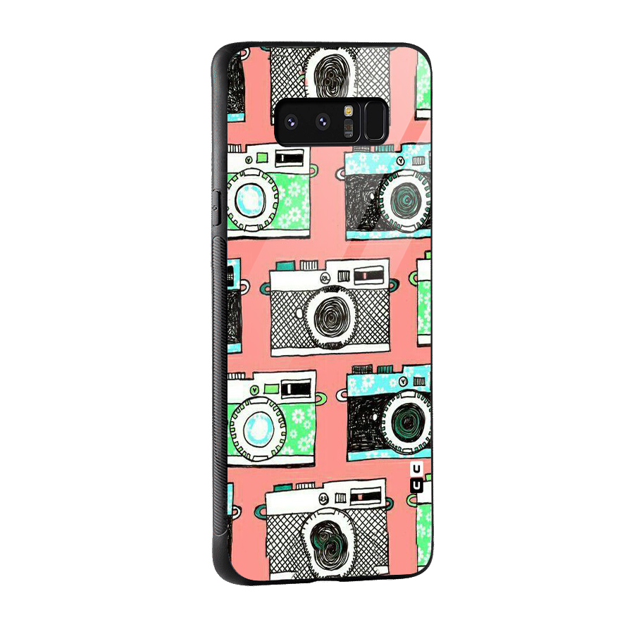 Cam Art Loving Glass Back Case for Galaxy Note 8
