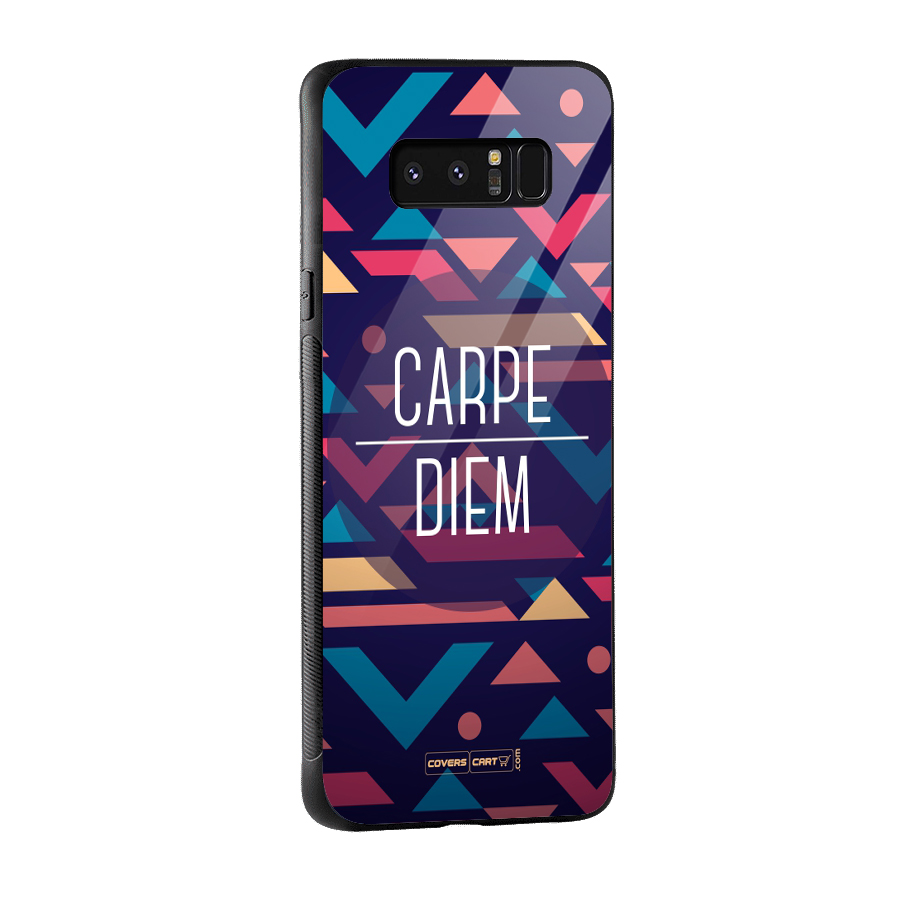 Carpe Diem Glass Back Case for Galaxy Note 8