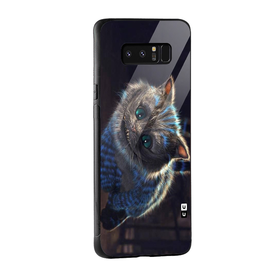 Cat Smile Glass Back Case for Galaxy Note 8