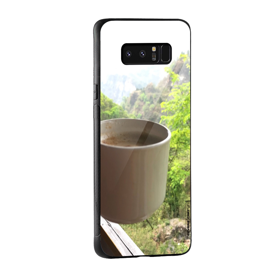 Chai With Mountain View Glass Back Case for Galaxy Note 8