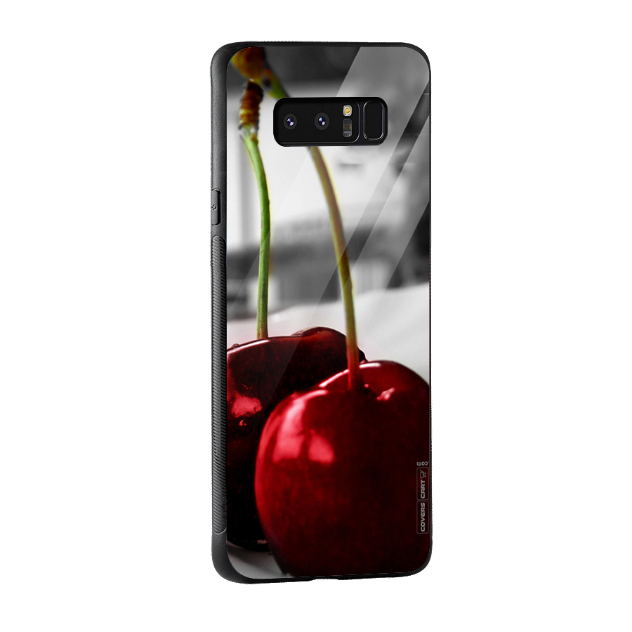 Cherry Photography Glass Back Case for Galaxy Note 8