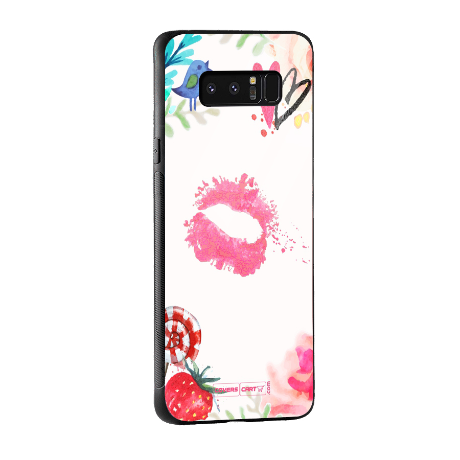 Chirpy Glass Back Case for Galaxy Note 8