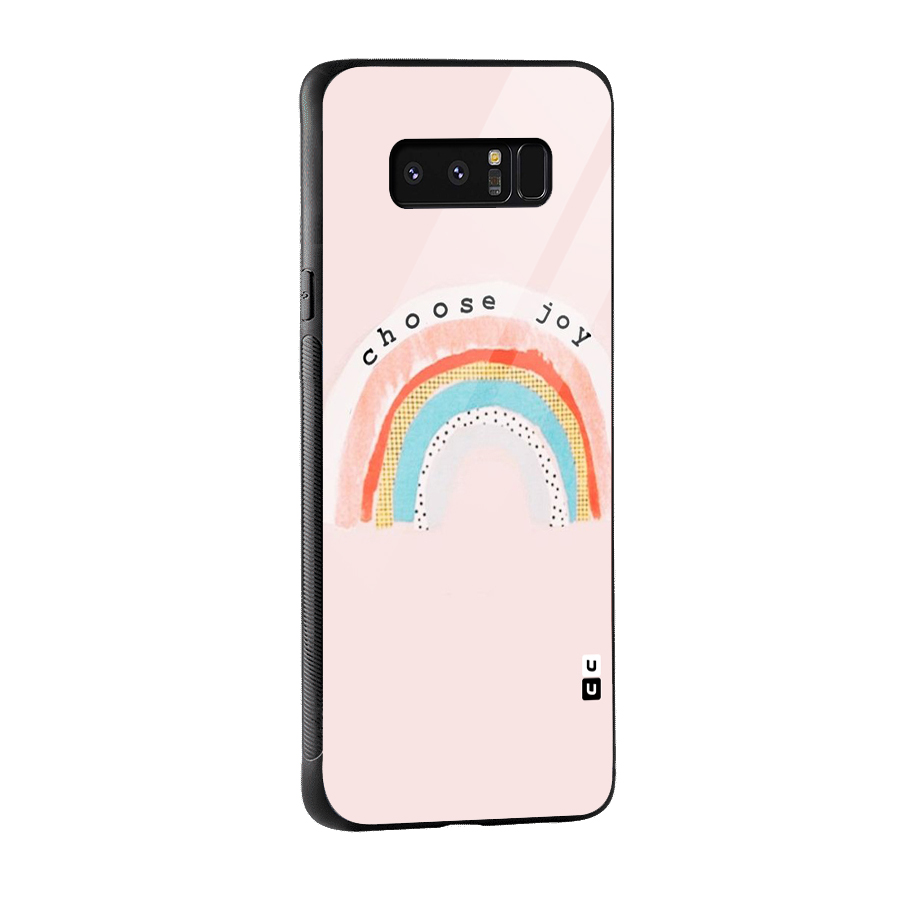Choose Joy Glass Back Case for Galaxy Note 8