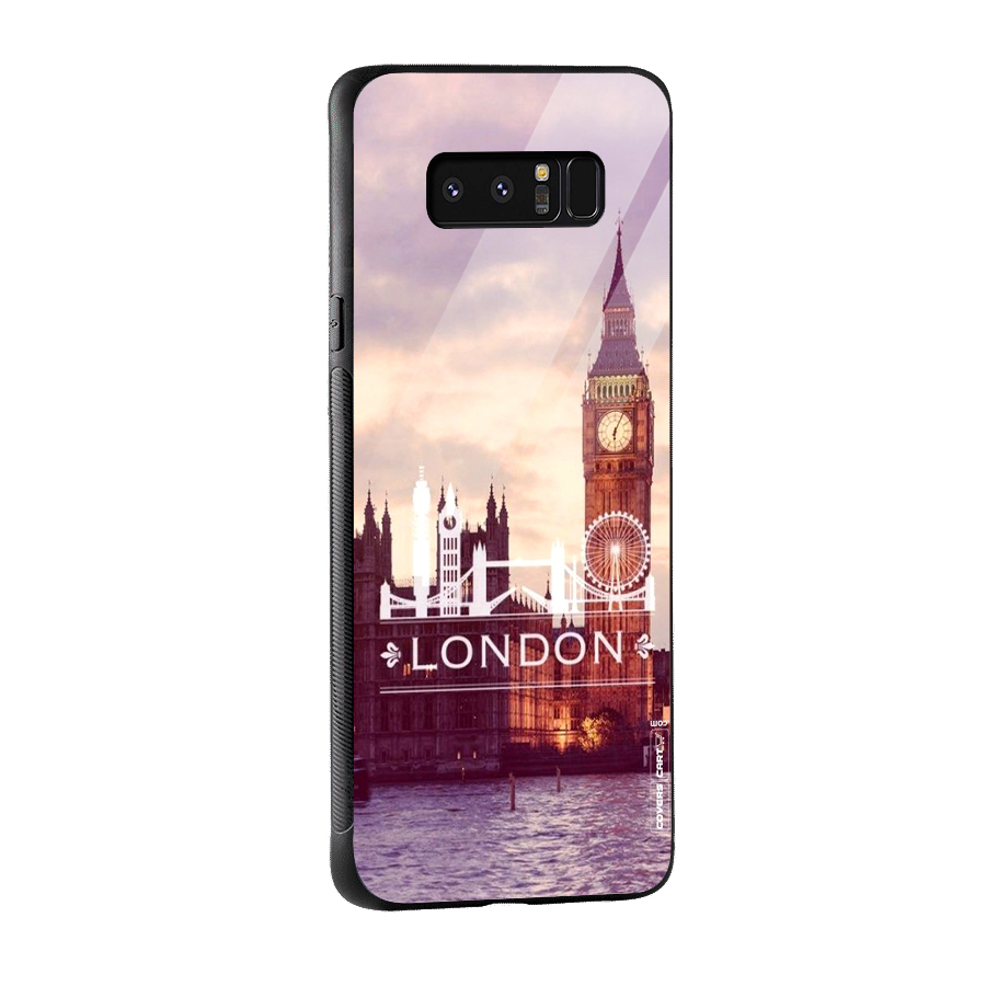 City Tower Glass Back Case for Galaxy Note 8