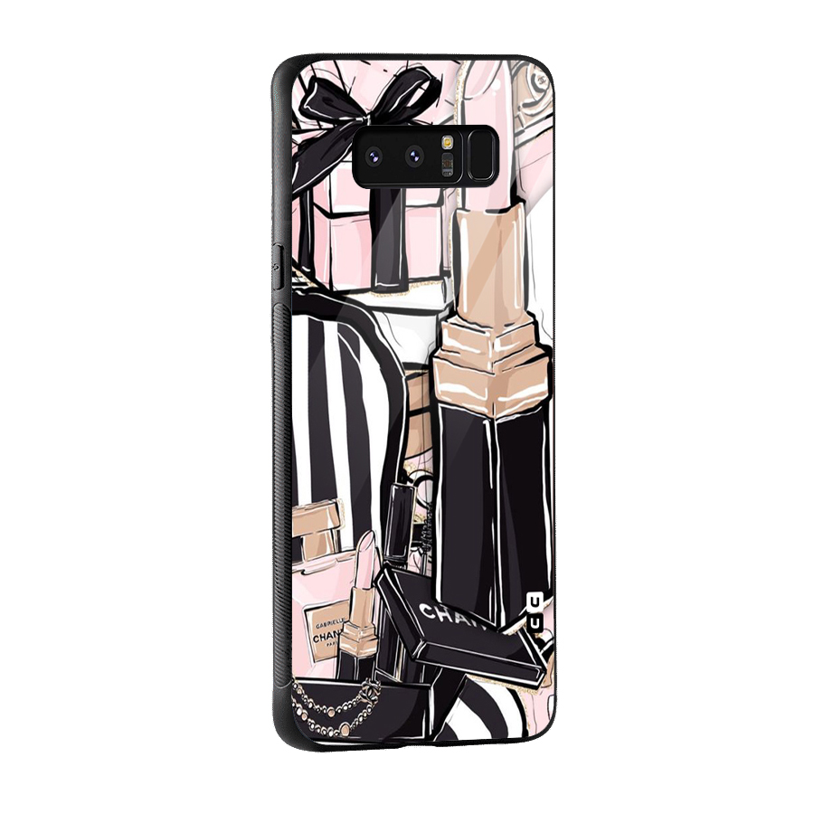 Class Girl Design Glass Back Case for Galaxy Note 8