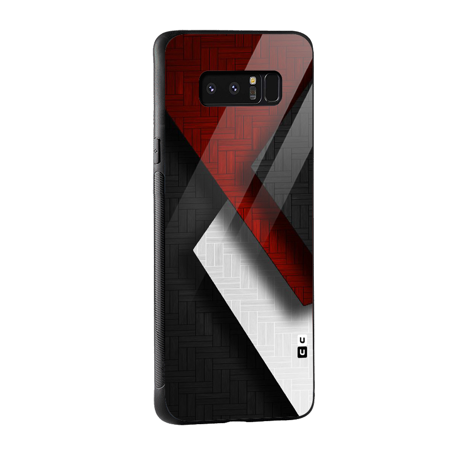 Classic Shades Design Glass Back Case for Galaxy Note 8