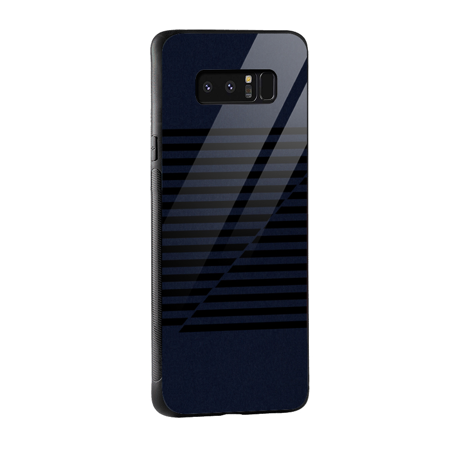 Classic Stripes Cut Glass Back Case for Galaxy Note 8