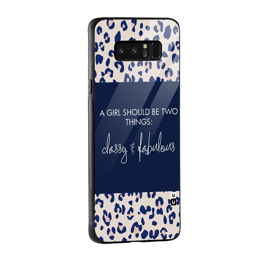 Classy and Fabulous Glass Back Case for Galaxy Note 8