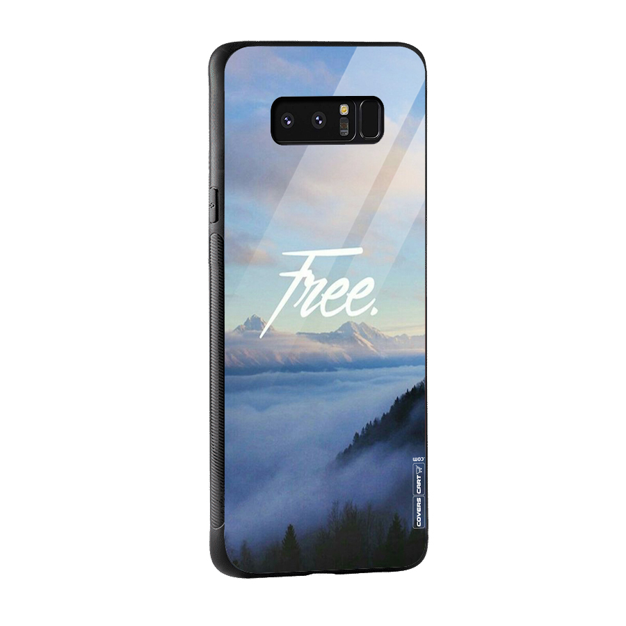 Cloudy Free Glass Back Case for Galaxy Note 8