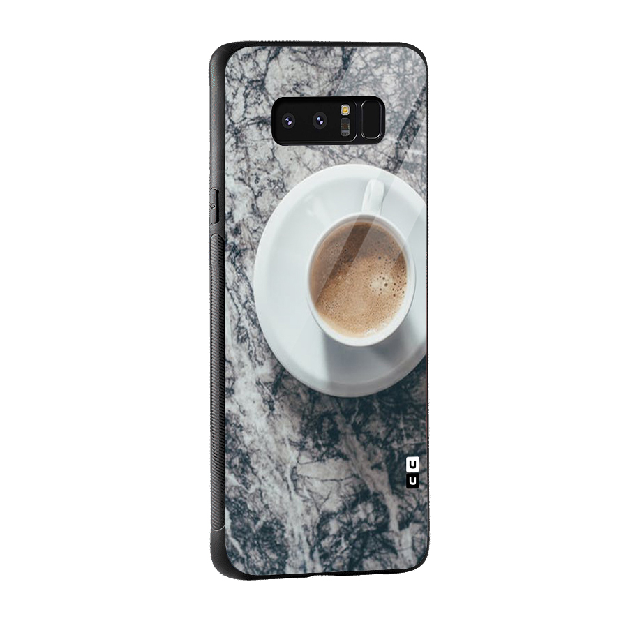 Coffee On Marble Glass Back Case for Galaxy Note 8
