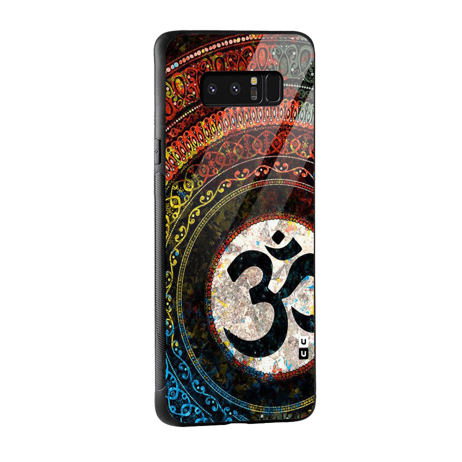 Culture Om Design Glass Back Case for Galaxy Note 8