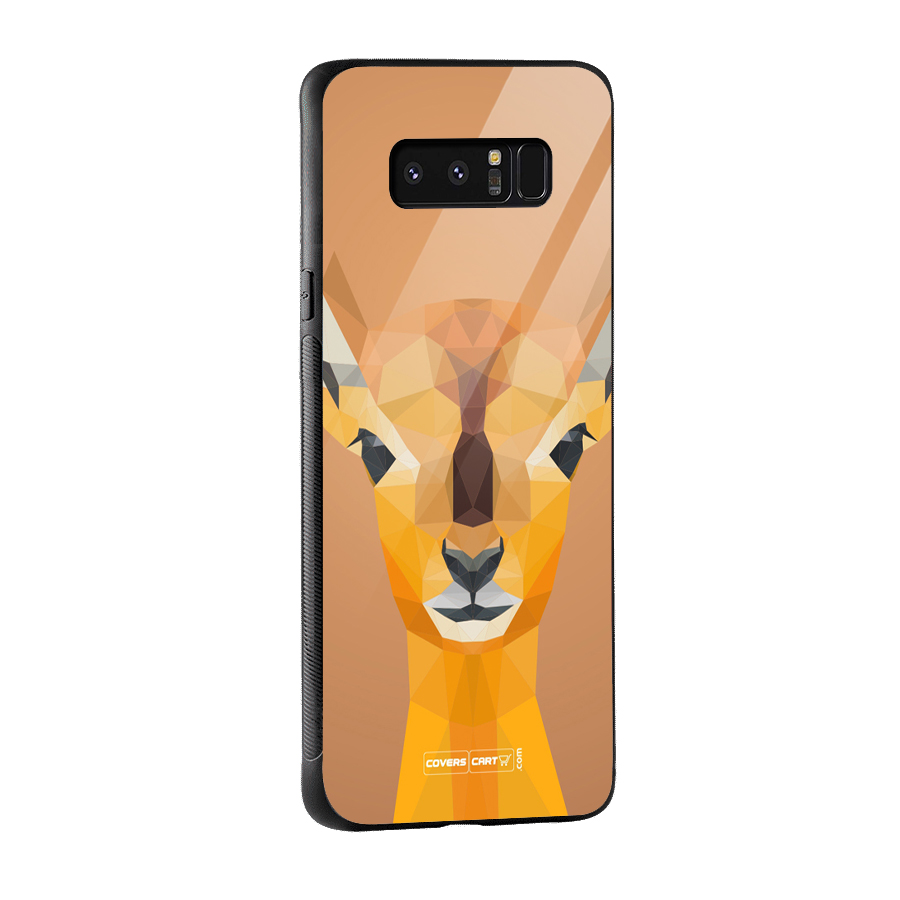 Cute Deer Glass Back Case for Galaxy Note 8