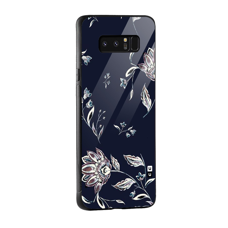Cute Petals Glass Back Case for Galaxy Note 8