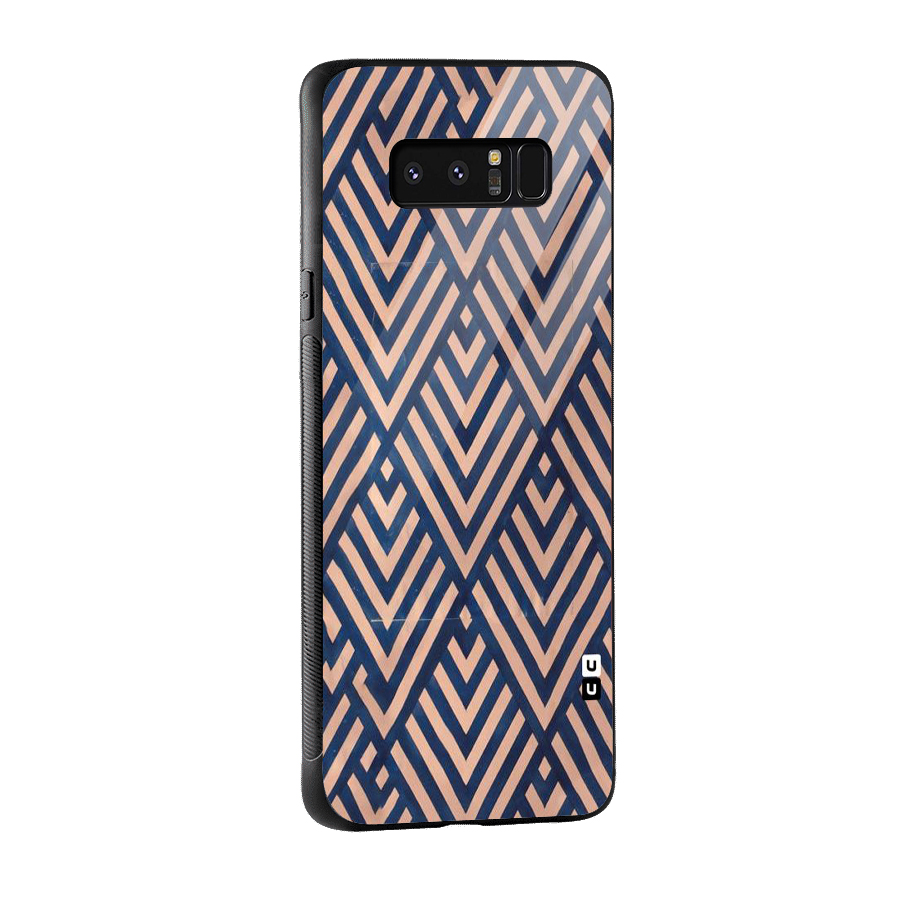 Diamond Blues Glass Back Case for Galaxy Note 8