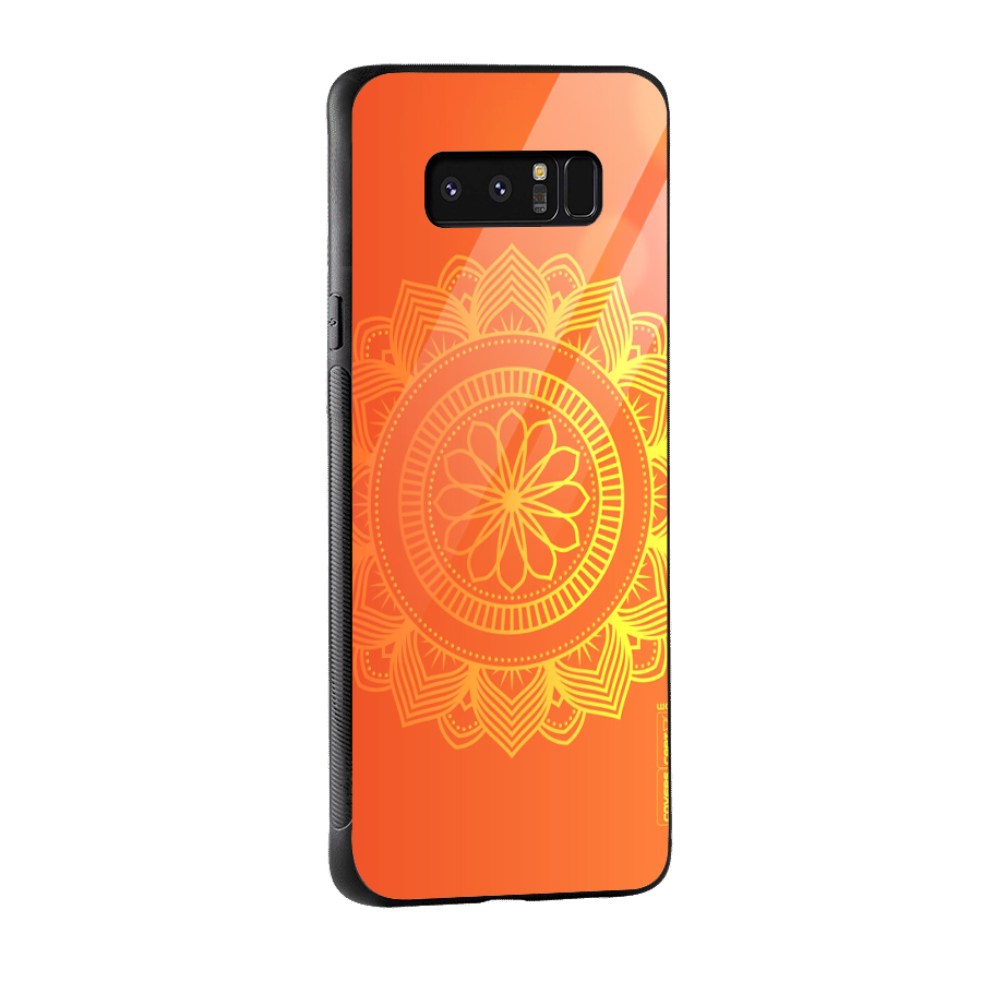 Diwali Rangoli Glass Back Case for Galaxy Note 8