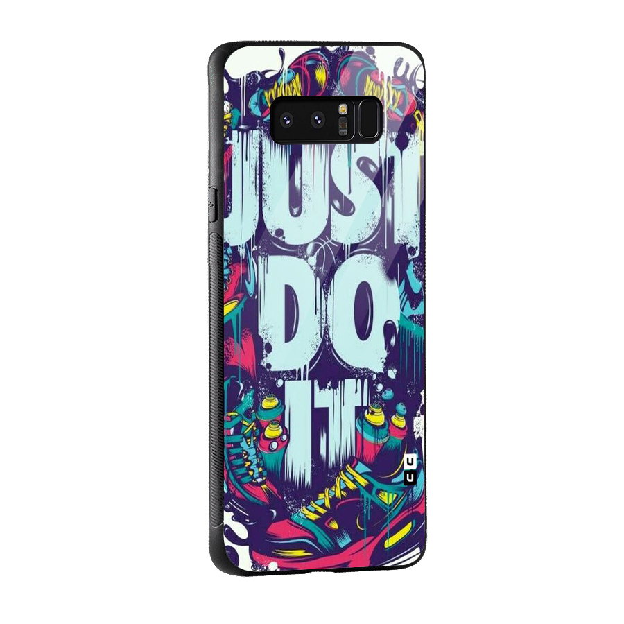 Do It Abstract Glass Back Case for Galaxy Note 8