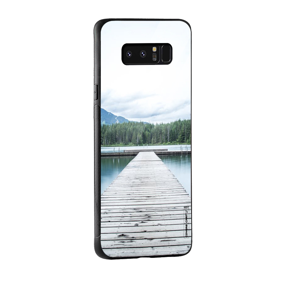 Dock River Glass Back Case for Galaxy Note 8