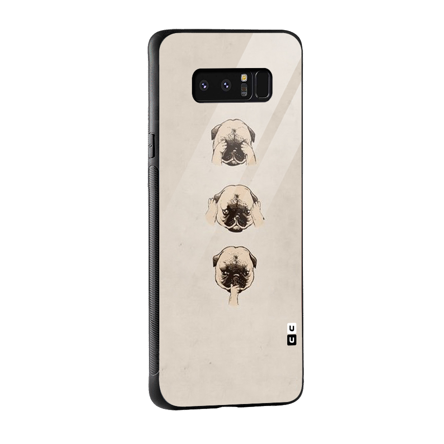 Doggo Moods Glass Back Case for Galaxy Note 8