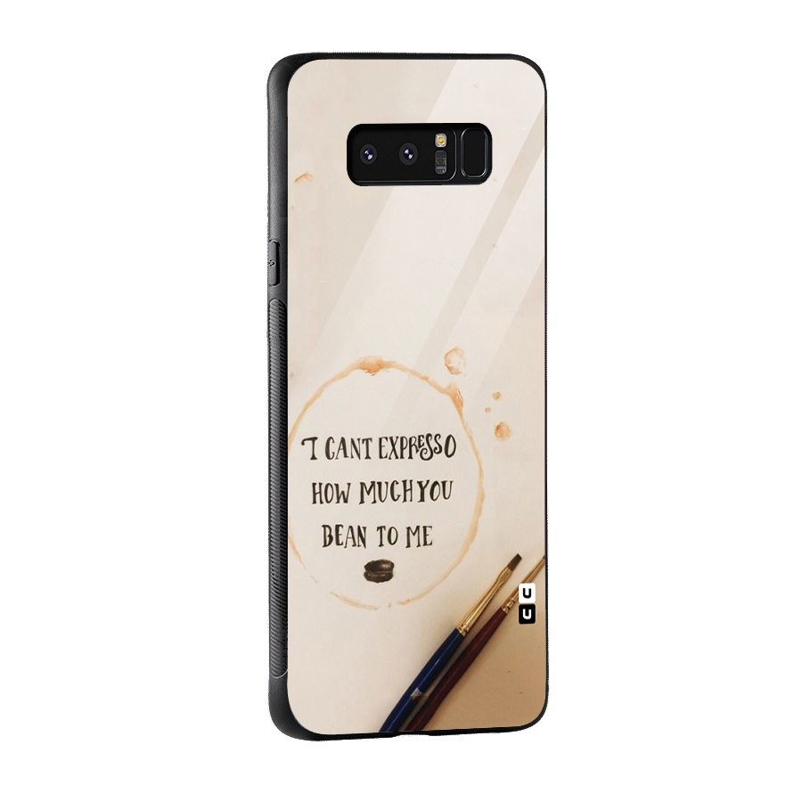 Espresso Bean Glass Back Case for Galaxy Note 8