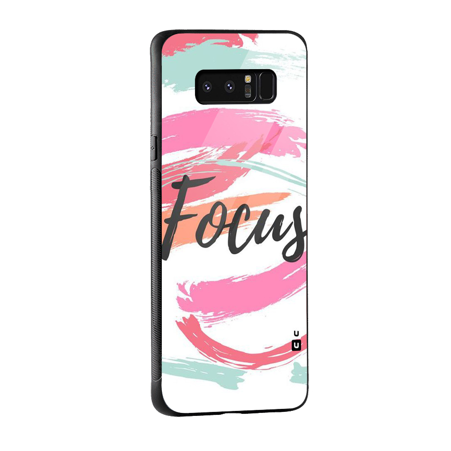 Focus Colours Glass Back Case for Galaxy Note 8