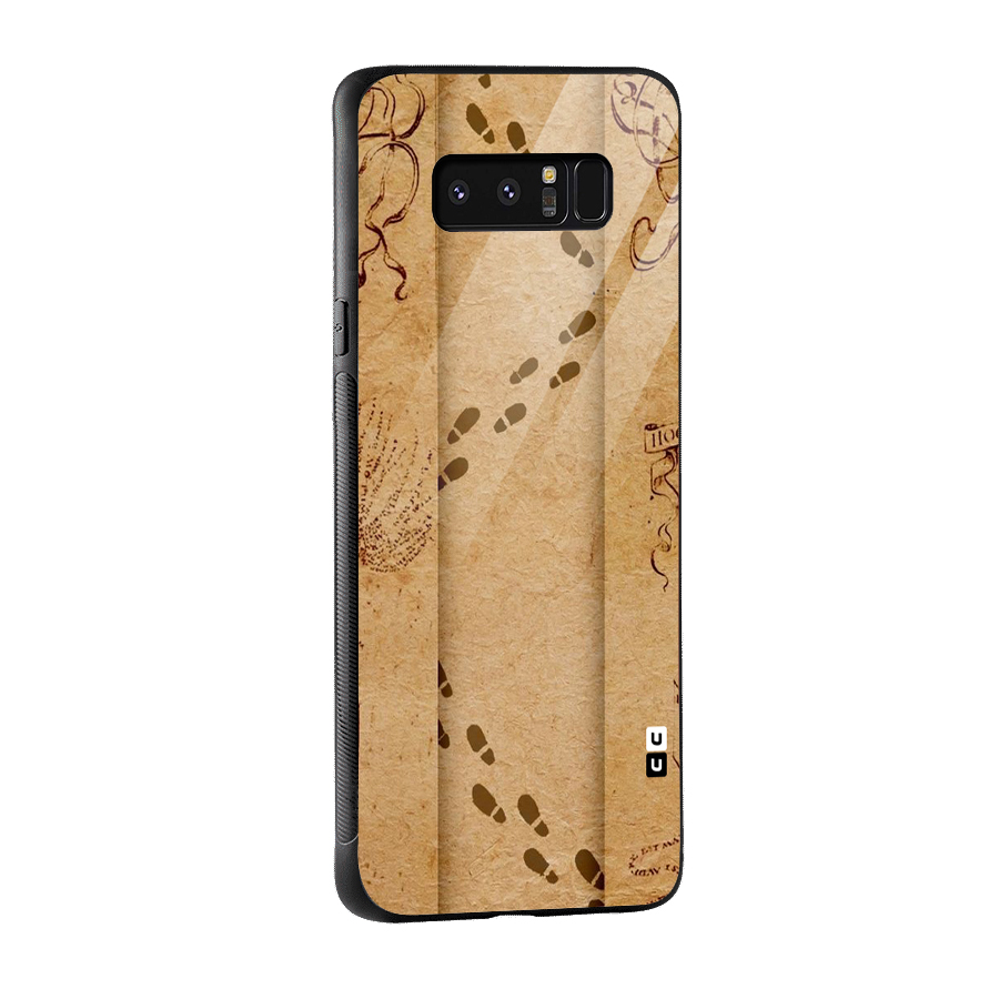 Footsteps Glass Back Case for Galaxy Note 8