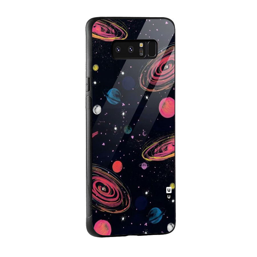 Galaxy Beauty Glass Back Case for Galaxy Note 8