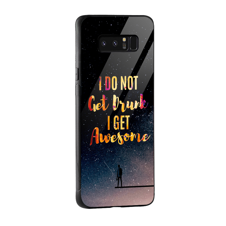 Get Awesome Glass Back Case for Galaxy Note 8