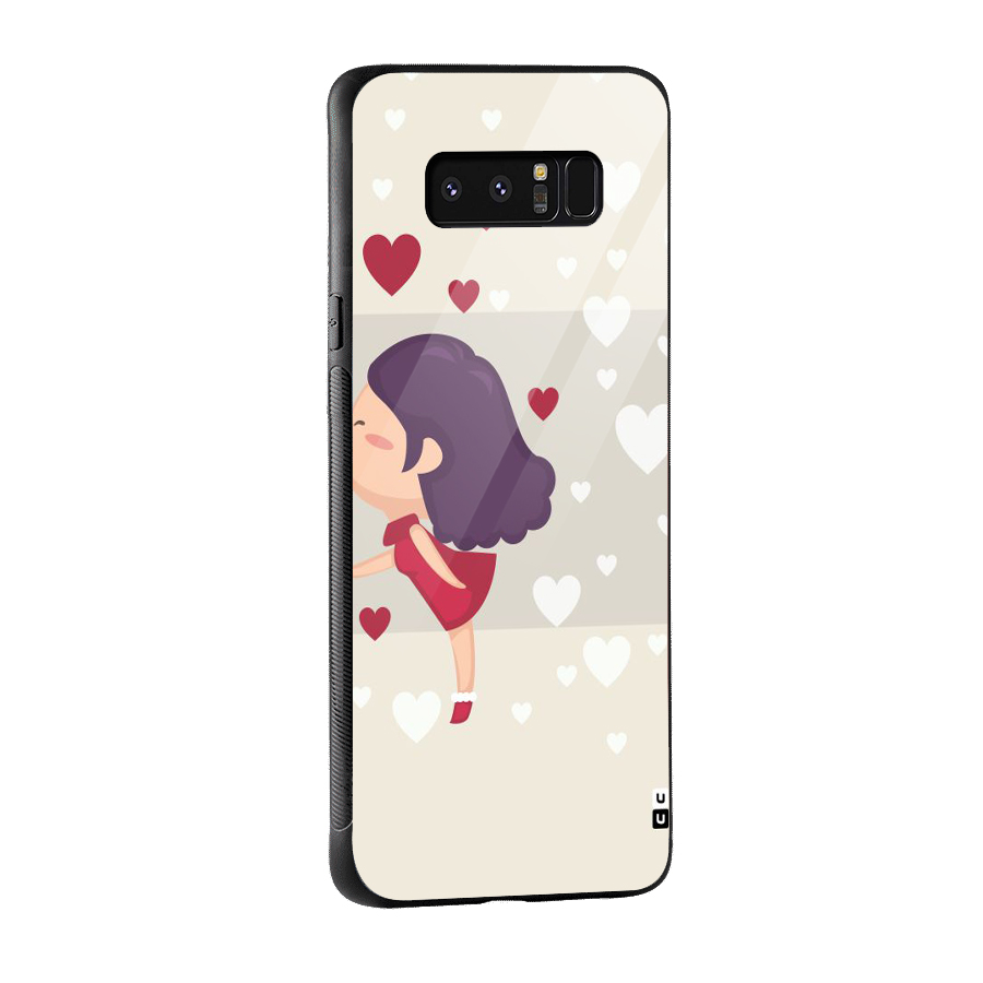Girl in Love Glass Back Case for Galaxy Note 8