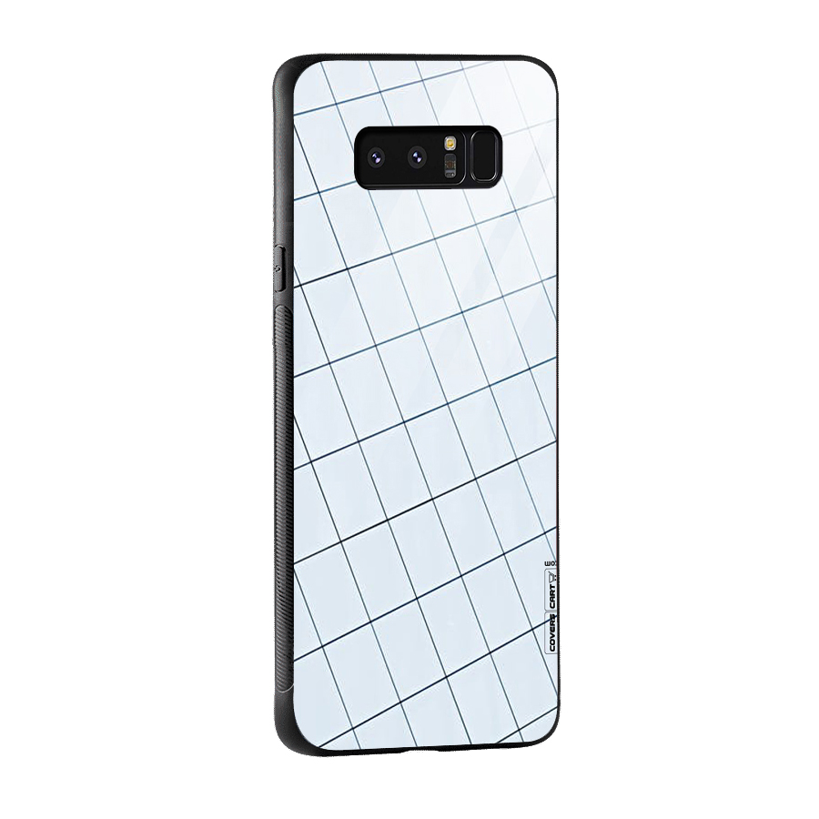 Glass Square Wall Glass Back Case for Galaxy Note 8
