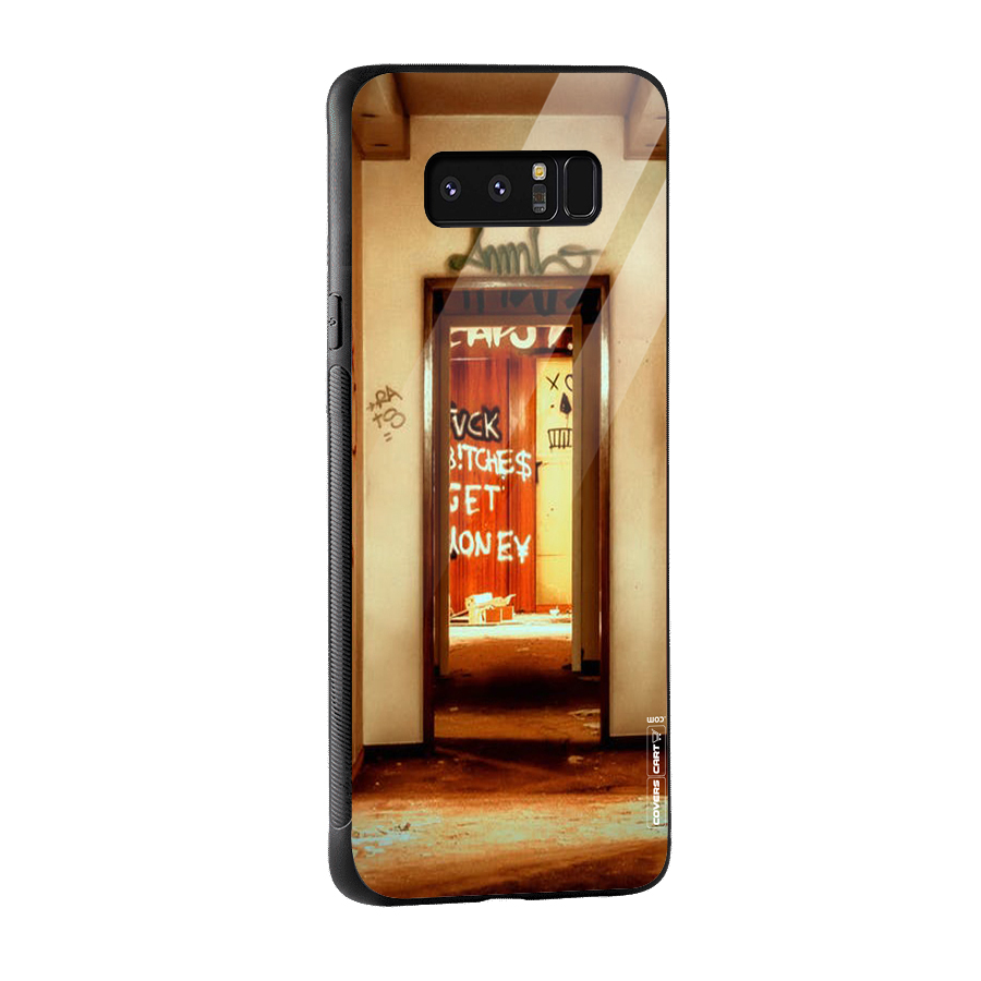 Grafitty Door Glass Back Case for Galaxy Note 8