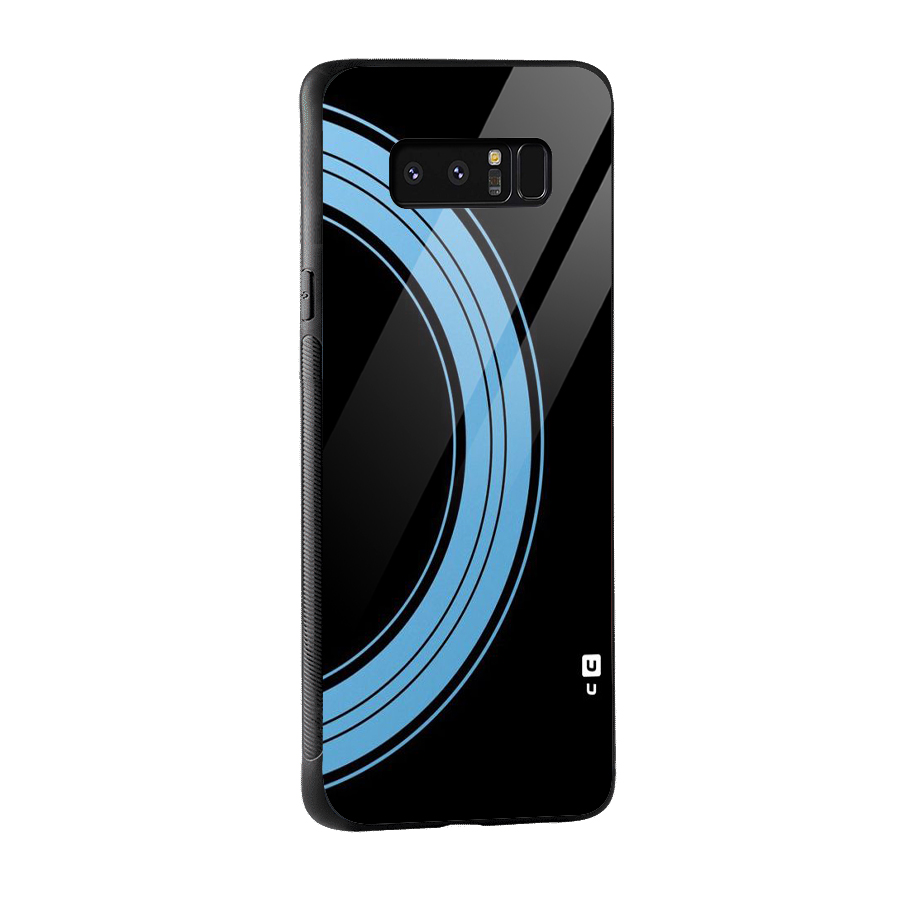 Half Circles Glass Back Case for Galaxy Note 8