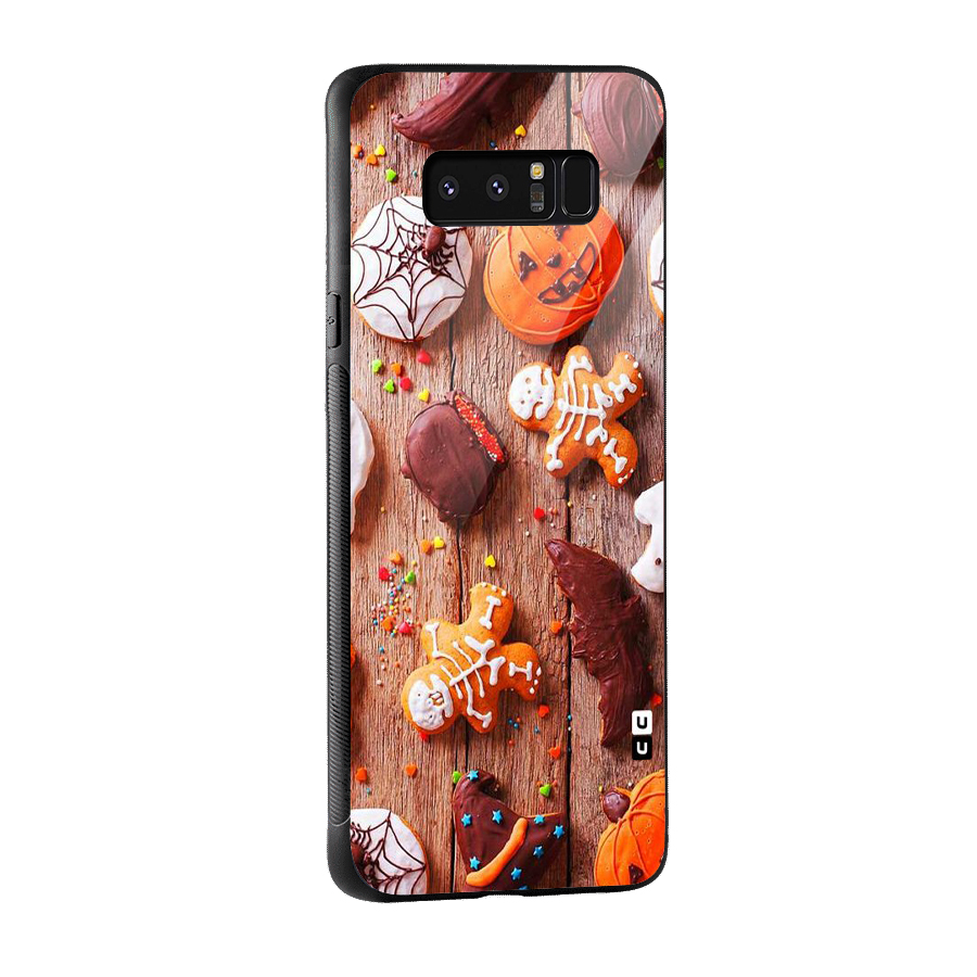 Halloween Chocolates Glass Back Case for Galaxy Note 8