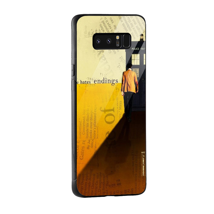 Hates Endings Glass Back Case for Galaxy Note 8