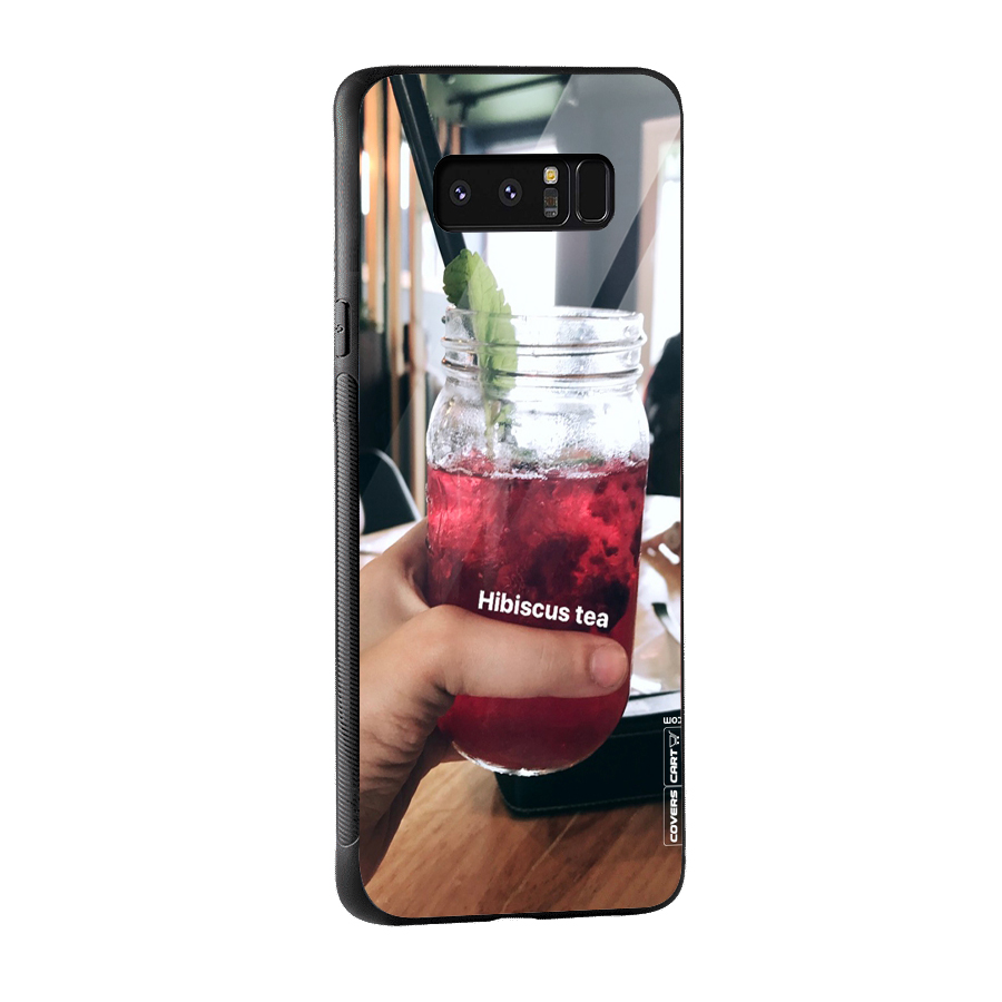 Hibiscus Tea Glass Back Case for Galaxy Note 8