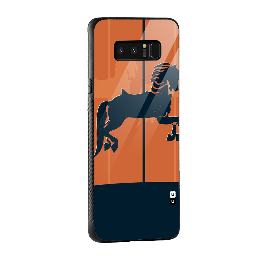 Horse Glass Back Case for Galaxy Note 8