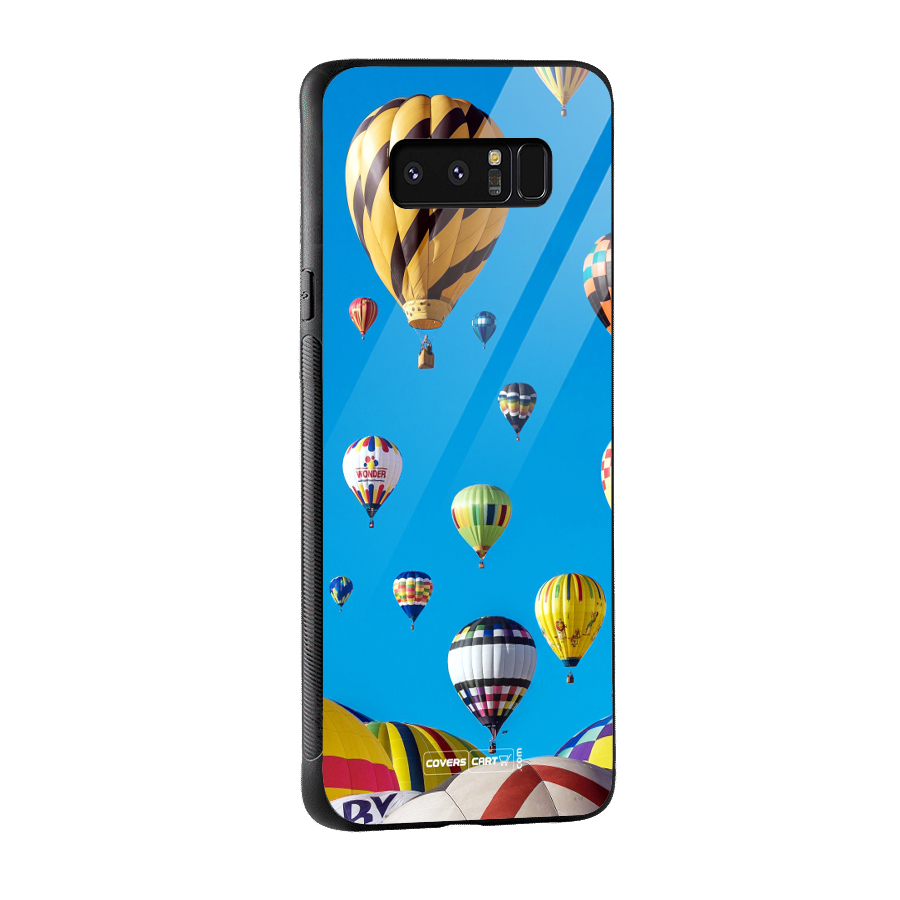 Hot Air Baloons Glass Back Case for Galaxy Note 8