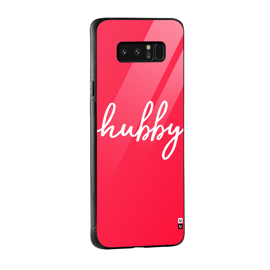 Hubby Glass Back Case for Galaxy Note 8