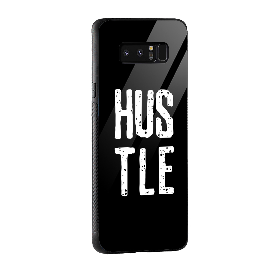 Hustle Glass Back Case for Galaxy Note 8