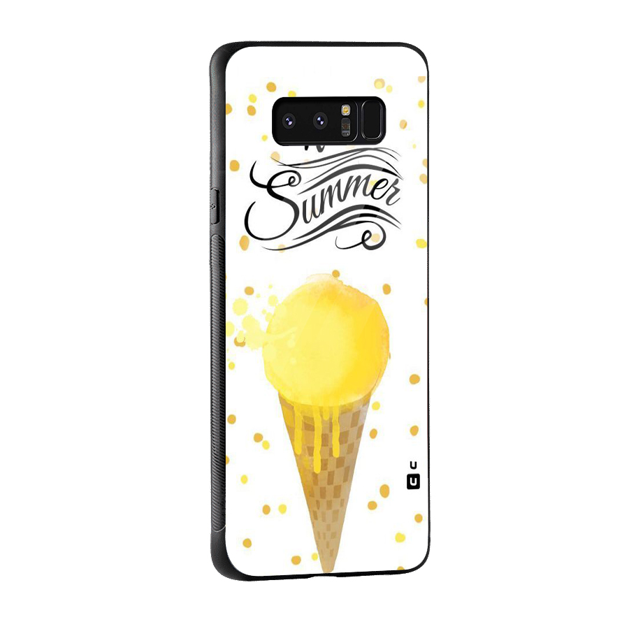 Ice Cream Summer Glass Back Case for Galaxy Note 8
