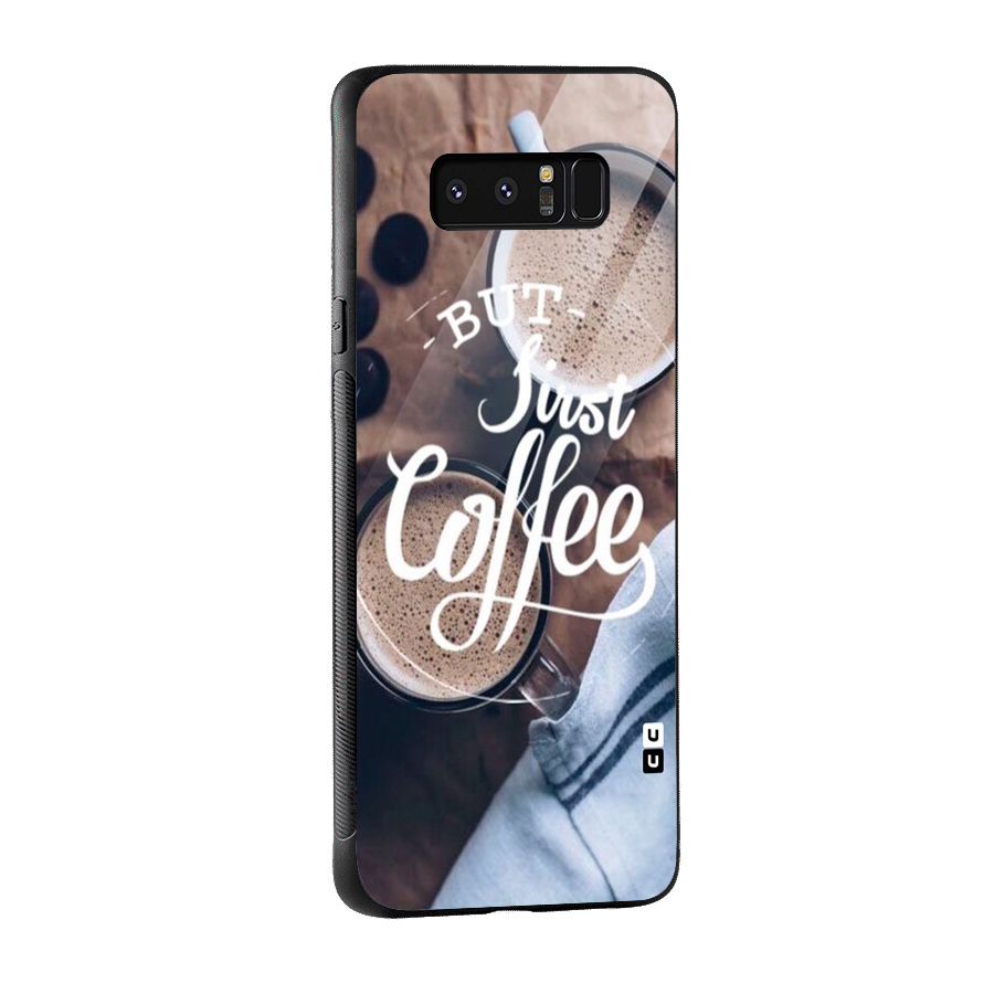 Just Coffee Glass Back Case for Galaxy Note 8